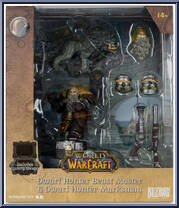 Dwarf Hunter Beast Master & Dwarf Hunter Marksman from World of Warcraft - Posed Figures manufactured by McFarlane [Front]