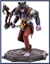 Elf Druid & Elf Rogue (Epic) from World of Warcraft - Basic Series manufactured by McFarlane [Loose]