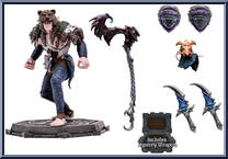 Elf Druid & Elf Rogue (Rare) from World of Warcraft - Basic Series manufactured by McFarlane [Loose]