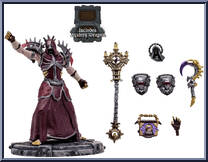Undead Priest & Undead Warlock (Rare) from World of Warcraft - Basic Series manufactured by McFarlane [Loose]