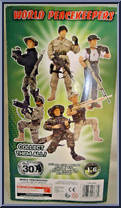Airborne Infantryman (Black) from World Peacekeepers - 12" Scale manufactured by M&C Toy Centre [Back]