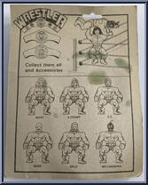 Wrestler (Red Shorts / Green Hair) from Wrestling Champs - Basic Series manufactured by Ro-El [Back]