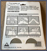 Sting vs Ric Flair from Wrestling - WCW Finger Fighters manufactured by Toymax [Back]