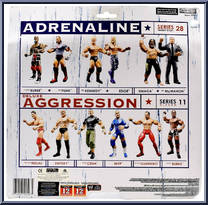 Elijah Burke / CM Punk from WWE Adrenaline - Series 28 manufactured by Jakks Pacific [Back]