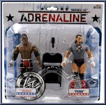 Elijah Burke / CM Punk from WWE Adrenaline - Series 28 manufactured by Jakks Pacific [Front]