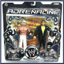 Rey Mysterio / Eddie Guerrero from WWE Adrenaline - Series 15 manufactured by Jakks Pacific [Front]