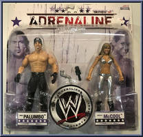 Chuck Palumbo / Michelle McCool from WWE Adrenaline - Series 31 manufactured by Jakks Pacific [Front]