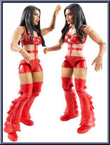 Nikki Bella & Brie Bella from WWE Battle Packs - Series 26 manufactured by Mattel [Loose]