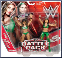 Nikki Bella & Brie Bella from WWE Battle Packs - Series 38 manufactured by Mattel [Front]