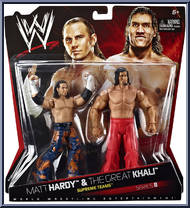 Matt Hardy & Great Khali (Supreme Teams) from WWE Battle Packs - Series  8 manufactured by Mattel [Front]