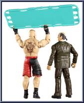 Brock Lesnar & Paul Heyman from WWE Battle Packs - Series 25 manufactured by Mattel [Loose]