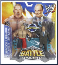 Brock Lesnar & Paul Heyman from WWE Battle Packs - Series 25 manufactured by Mattel [Front]