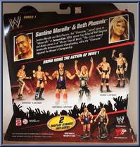 Santino Marella & Beth Phoenix from WWE Battle Packs - Series  1 manufactured by Mattel [Back]