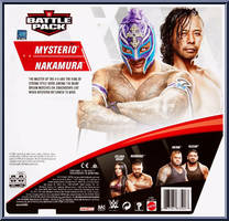 Shinsuke Nakamura / Rey Mysterio from WWE Battle Packs - Series 62 manufactured by Mattel [Back]