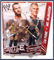 C.M. Punk vs. Mr. McMahon from WWE Battle Packs - Series 23 manufactured by Mattel [Front]