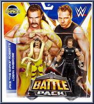 Jake "The Snake" Roberts & Dean Ambrose from WWE Battle Packs - Series 30 manufactured by Mattel [Front]