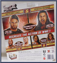 Seth Rollins & Roman Reigns from WWE Battle Packs - Series 24 manufactured by Mattel [Back]