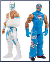 Sin Cara & Rey Mysterio from WWE Battle Packs - Series 22 manufactured by Mattel [Loose]