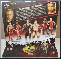 Undertaker vs. Batista (Ultimate Rivals) from WWE Battle Packs - Series  6 manufactured by Mattel [Back]
