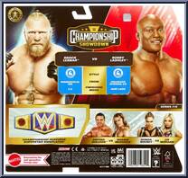 Brock Lesnar vs Bobby Lashley from WWE Championship Showdown - Series 16 manufactured by Mattel [Back]
