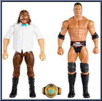 Mankind vs Rock from WWE Championship Showdown - Series 14 manufactured by Mattel [Loose]