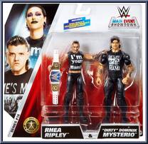 Rhea Ripley & Dirty Dominik Mysterio from WWE Championship Showdown - Series 18 manufactured by Mattel [Front]