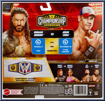 Roman Reigns / John Cena from WWE Championship Showdown - Series 11 manufactured by Mattel [Back]