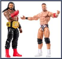 Roman Reigns vs LA Knight from WWE Championship Showdown - Series 21 manufactured by Mattel [Loose]