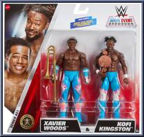 Xavier Woods & Kofi Kingston from WWE Championship Showdown - Series 21 manufactured by Mattel [Front]