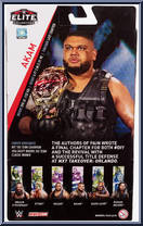 Akam from WWE Elite Collection - Series  62 manufactured by Mattel [Back]