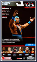 Farooq Asad from WWE Elite Collection - Series  98 manufactured by Mattel [Back]