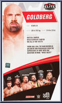 Goldberg from WWE Elite Collection - Series  74 manufactured by Mattel [Back]