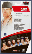 John Cena from WWE Elite Collection - Series  76 manufactured by Mattel [Back]