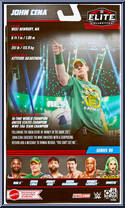 John Cena from WWE Elite Collection - Series  95 manufactured by Mattel [Back]