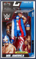 Mr. America from WWE Elite Collection - Series 101 manufactured by Mattel [Front]