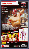 Rey Mysterio from WWE Elite Collection - Royal Rumble 2023 manufactured by Mattel [Back]
