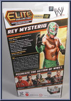 Rey Mysterio from WWE Elite Collection - Series  18 manufactured by Mattel [Back]