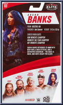 Sasha Banks from WWE Elite Collection - Series  83 manufactured by Mattel [Back]