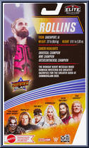 Seth Rollins from WWE Elite Collection - Series  86 manufactured by Mattel [Back]