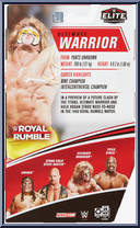Ultimate Warrior from WWE Elite Collection - Royal Rumble 2021 manufactured by Mattel [Back]