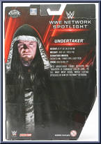 Undertaker from WWE Elite Collection - WWE Network Spotlight manufactured by Mattel [Back]