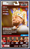 Xavier Woods (Red) from WWE Elite Collection - Series  97 manufactured by Mattel [Back]