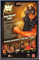 Road Warrior Hawk from WWE Elite Collection - Legends - Series  1 manufactured by Mattel [Back]
