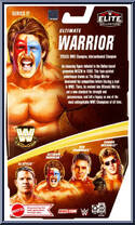 Ultimate Warrior (Dingo Warrior) from WWE Elite Collection - Legends - Series 17 manufactured by Mattel [Back]