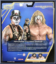 Papa Shango & Ultimate Warrior (Class of 2014) from WWE Elite Hall of Fame - Series 1 manufactured by Mattel [Back]