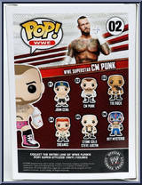 CM Punk (Pink Shorts) from WWE - Pop! Vinyl Figures manufactured by Funko [Back]