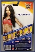 Alicia Fox from WWE - Series  47 manufactured by Mattel [Back]