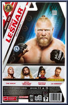 Brock Lesnar from WWE - Series 141 manufactured by Mattel [Back]