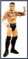 CM Punk (Chicago) from WWE - Series  40 manufactured by Mattel [Loose]