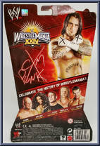 CM Punk from WWE - Wrestlemania - Heritage Series manufactured by Mattel [Back]